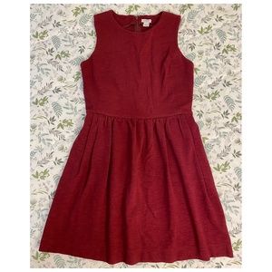 J. CREW Maroon Cotton Mini Dress